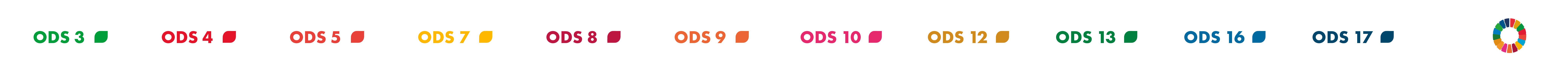Leyenda de los 17 Objetivos de Desarrollo Sostenible